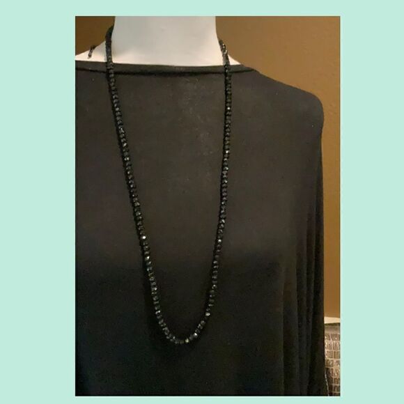 Gorgeous Vintage Black Onyx Necklace - Picture 1 of 7